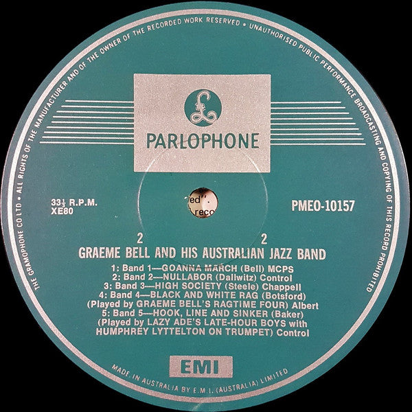 Graeme Bell And His Australian Jazz Band – Graeme Bell And His Australian Jazz Band – LP, AU 1974