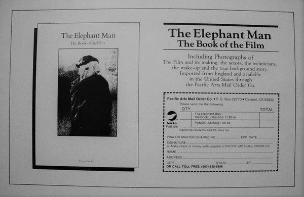John Morris – The Elephant Man (Original Motion Picture Soundtrack) – LP, US 1980