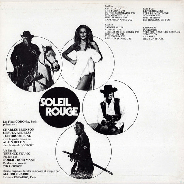 Maurice Jarre – Soleil Rouge - Red Sun (Bande Originale Du Film) — back cover