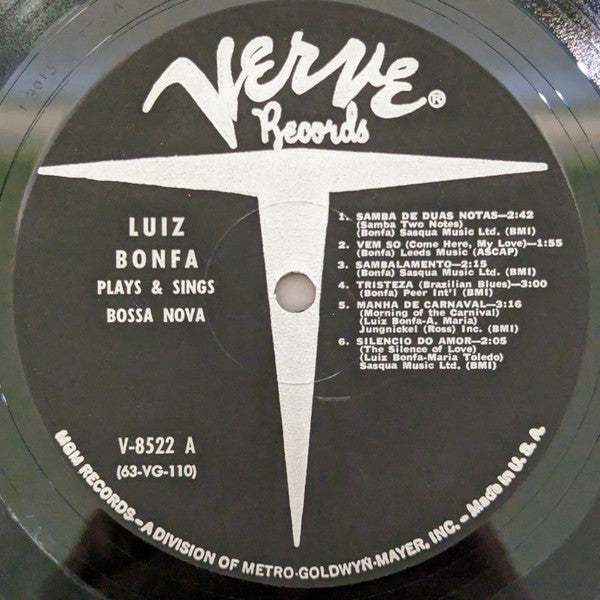 Luiz Bonfá – Plays And Sings Bossa Nova – LP, US 1963