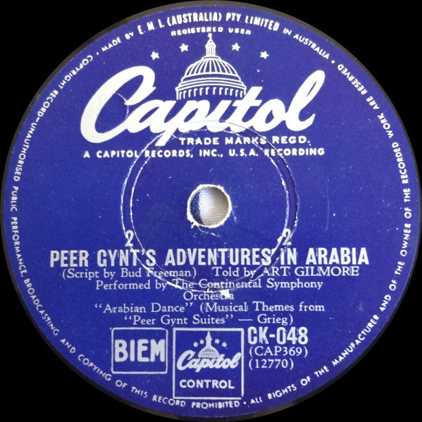 Art Gilmore With The Continental Symphony Orchestra – Peer Gynt's Adventures In Arabia — image 4