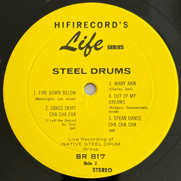 Native Steel Drum Group – Steel Drums – LP, US 1959