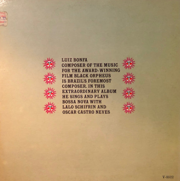 Luiz Bonfá – Plays And Sings Bossa Nova — back cover
