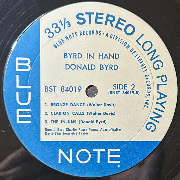Donald Byrd – Byrd In Hand – LP, US 1967