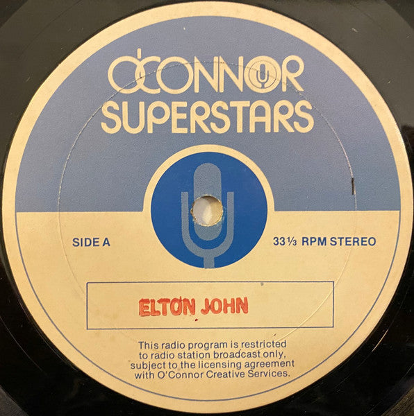 Elton John – Radio Program — front cover