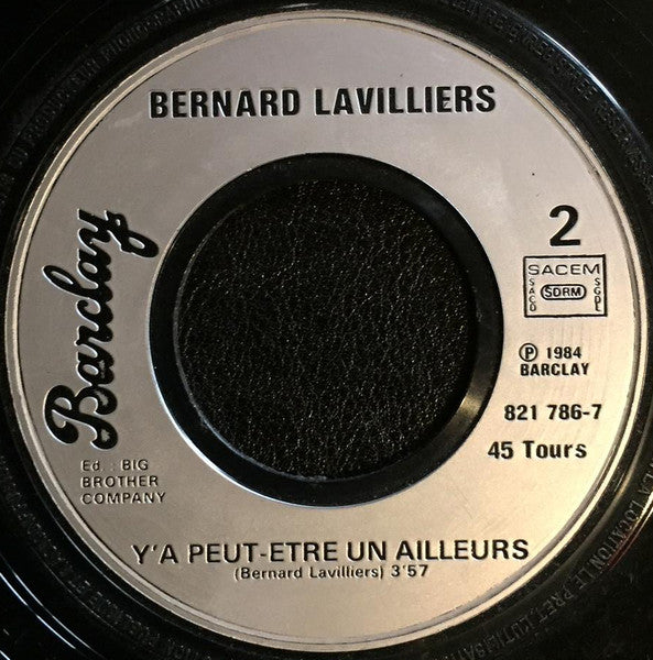Bernard Lavilliers – Le Bal – 7", FR 1984