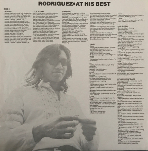 Rodriguez – At His Best (Damaged) – LP, AU 1977