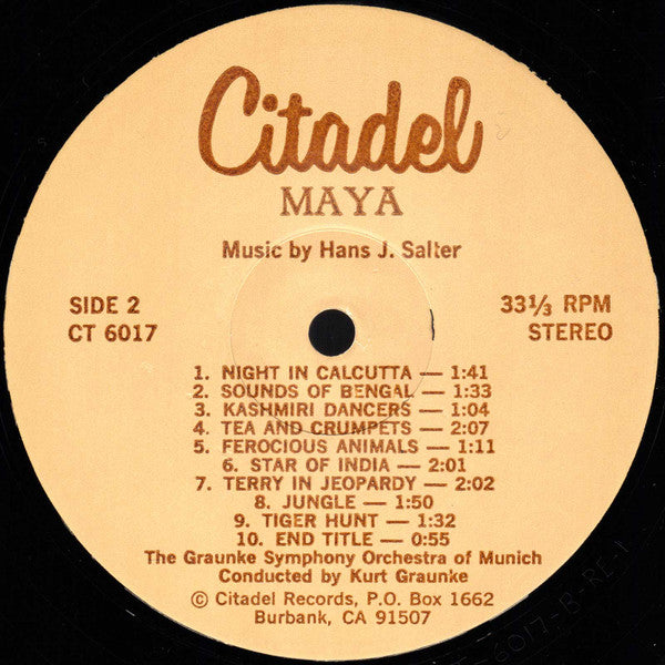 Hans J. Salter – Maya – LP, US
