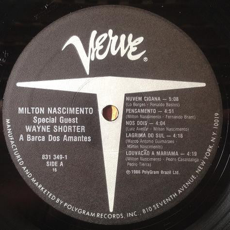 Milton Nascimento Special Guest Wayne Shorter – A Barca Dos Amantes – LP, US 1986