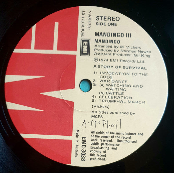 Mandingo (6) – Mandingo III – LP, AU 1974