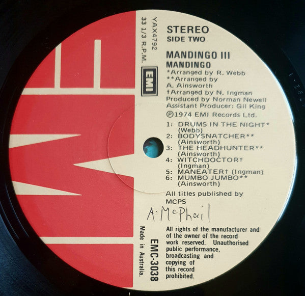 Mandingo (6) – Mandingo III – LP, AU 1974