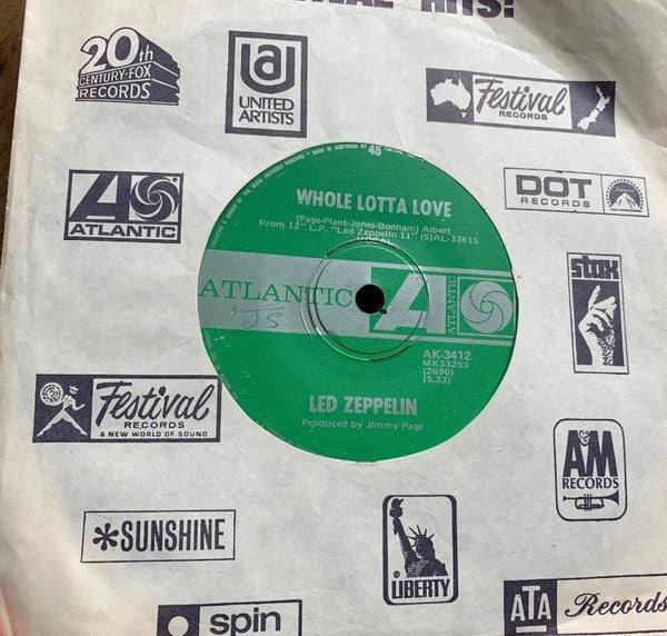 Led Zeppelin – Whole Lotta Love / Living Loving Maid (She's Just A Woman) — back cover