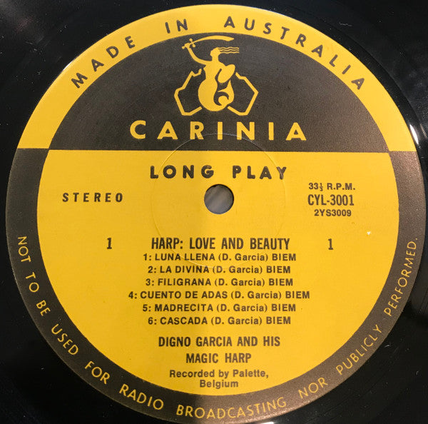 Digno Garcia – Harp Beauty & Love – LP, AU