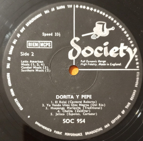 Dorita Y Pepe – Dorita Y Pepe – LP, UK 1964