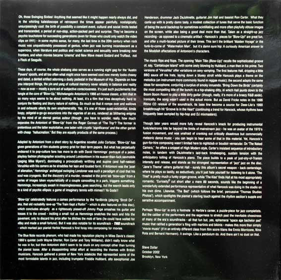Herbie Hancock – Blow-Up - The Original Soundtrack Album – LP, US 2002