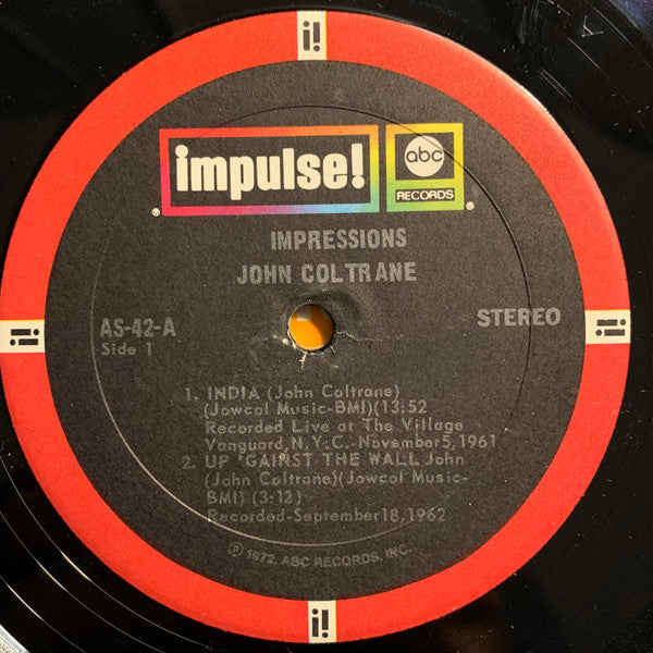 John Coltrane – Impressions – LP, US 1972