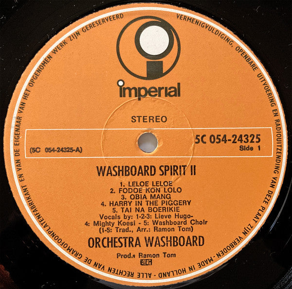 Orchestra Washboard – Washboard Spirit 2 – LP, NL 1968
