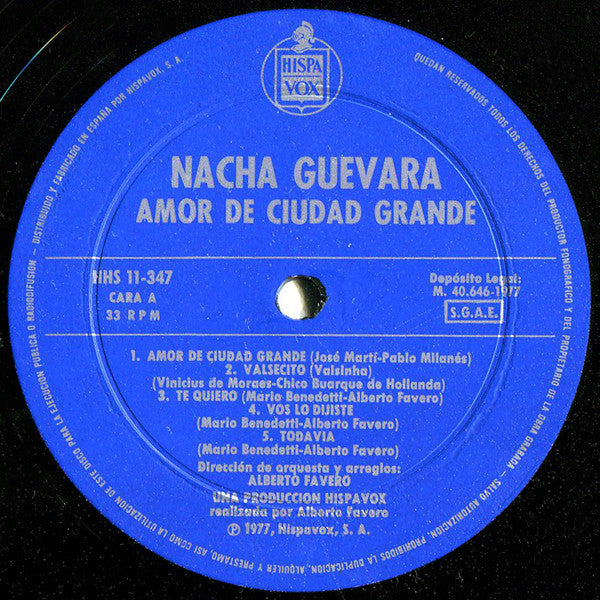 Nacha Guevara – Amor De Ciudad Grande – LP, ES 1977