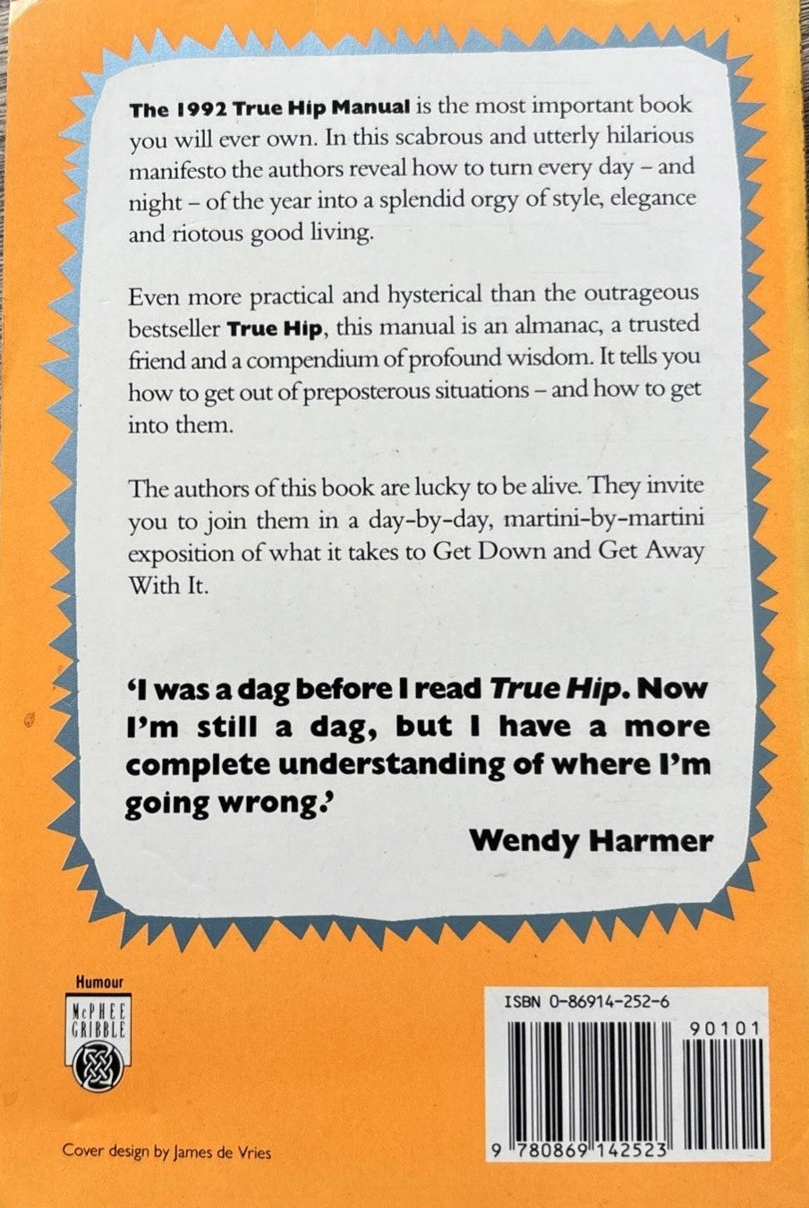 The 1992 True Hip Manual — back cover