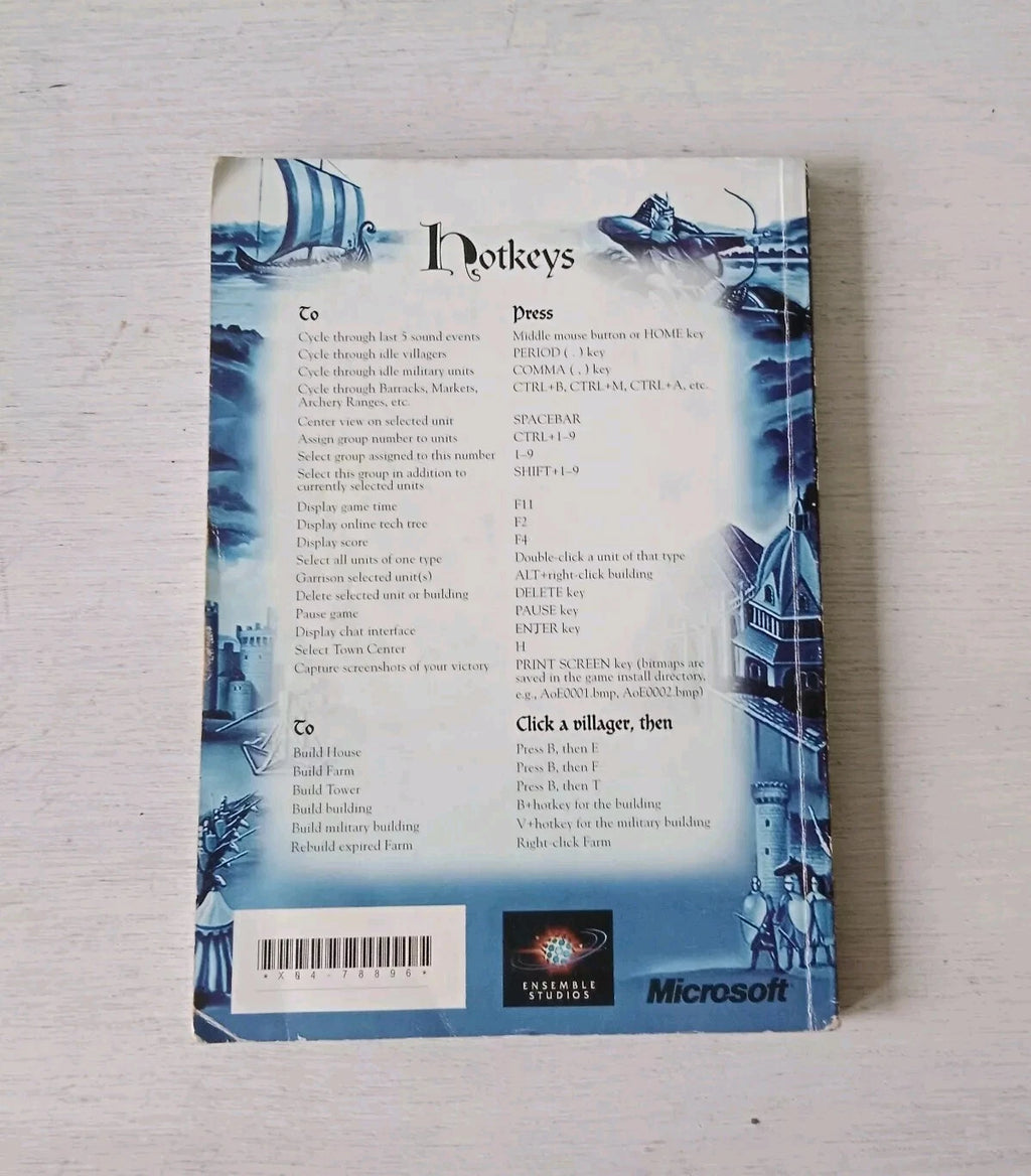 Age of Empires II: The Age of Kings — Game Manual — back cover