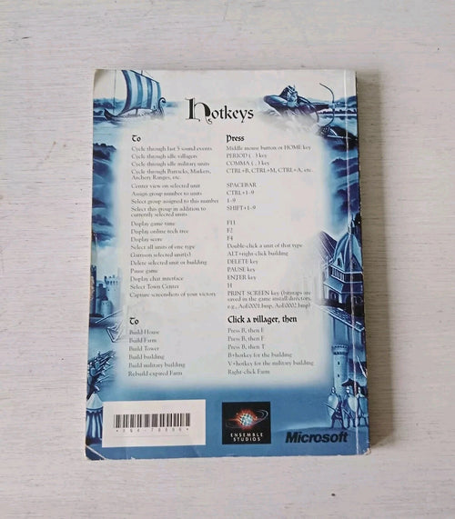 Age of Empires II: The Age of Kings — Game Manual — back cover