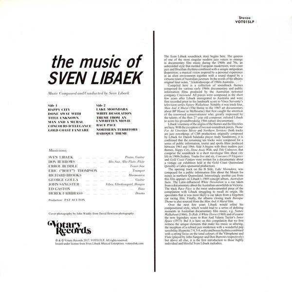 Sven Libaek – The Music Of Sven Libaek — back cover