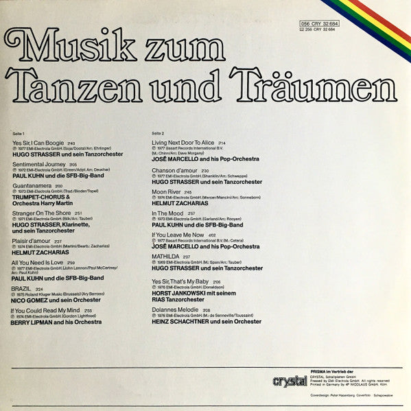 Various – Musik Zum Tanzen Und Träumen (Grosse Orchester Spielen Für Sie) — back cover