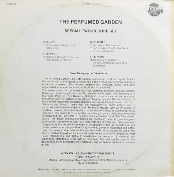 Various – The Perfumed Garden — back cover