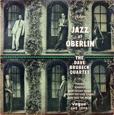 The Dave Brubeck Quartet – Jazz At Oberlin — front cover