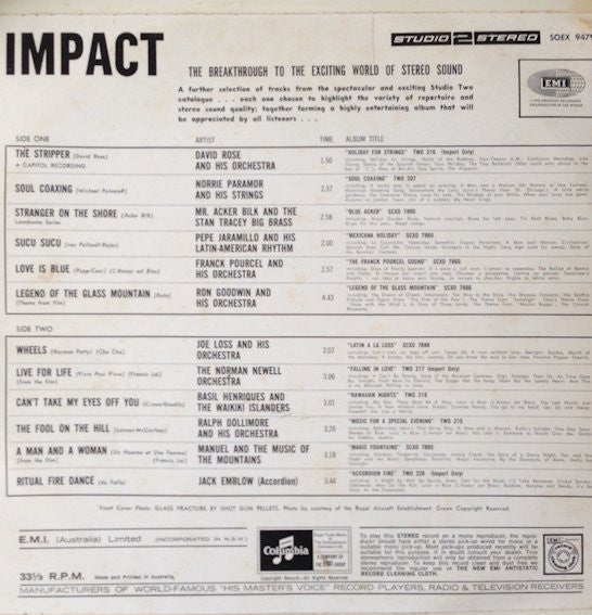 Various – Impact — back cover