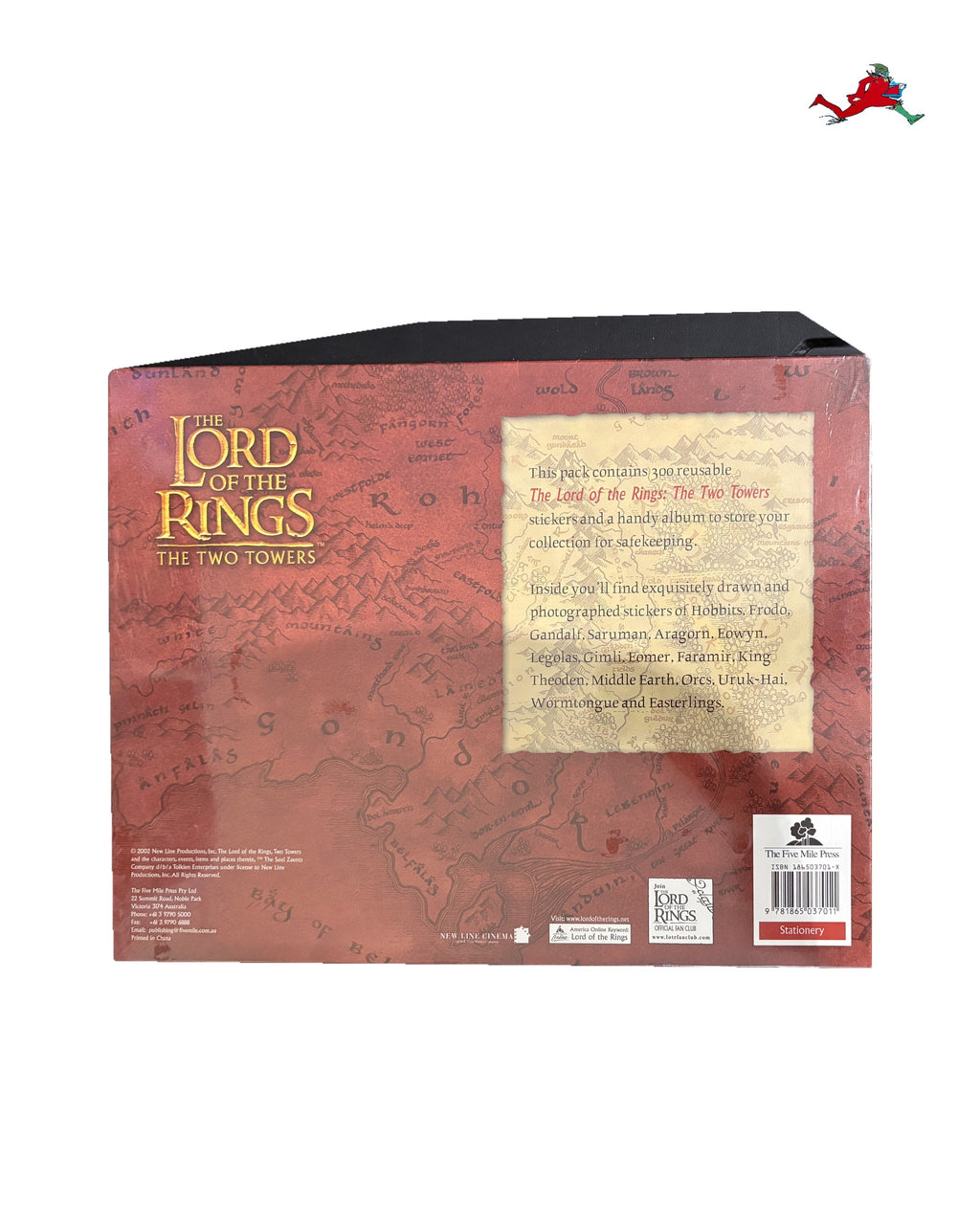 Vintage The Lord of the Rings: The Two Towers (2002) Sticker Album – 300+ Stickers, Sealed — back