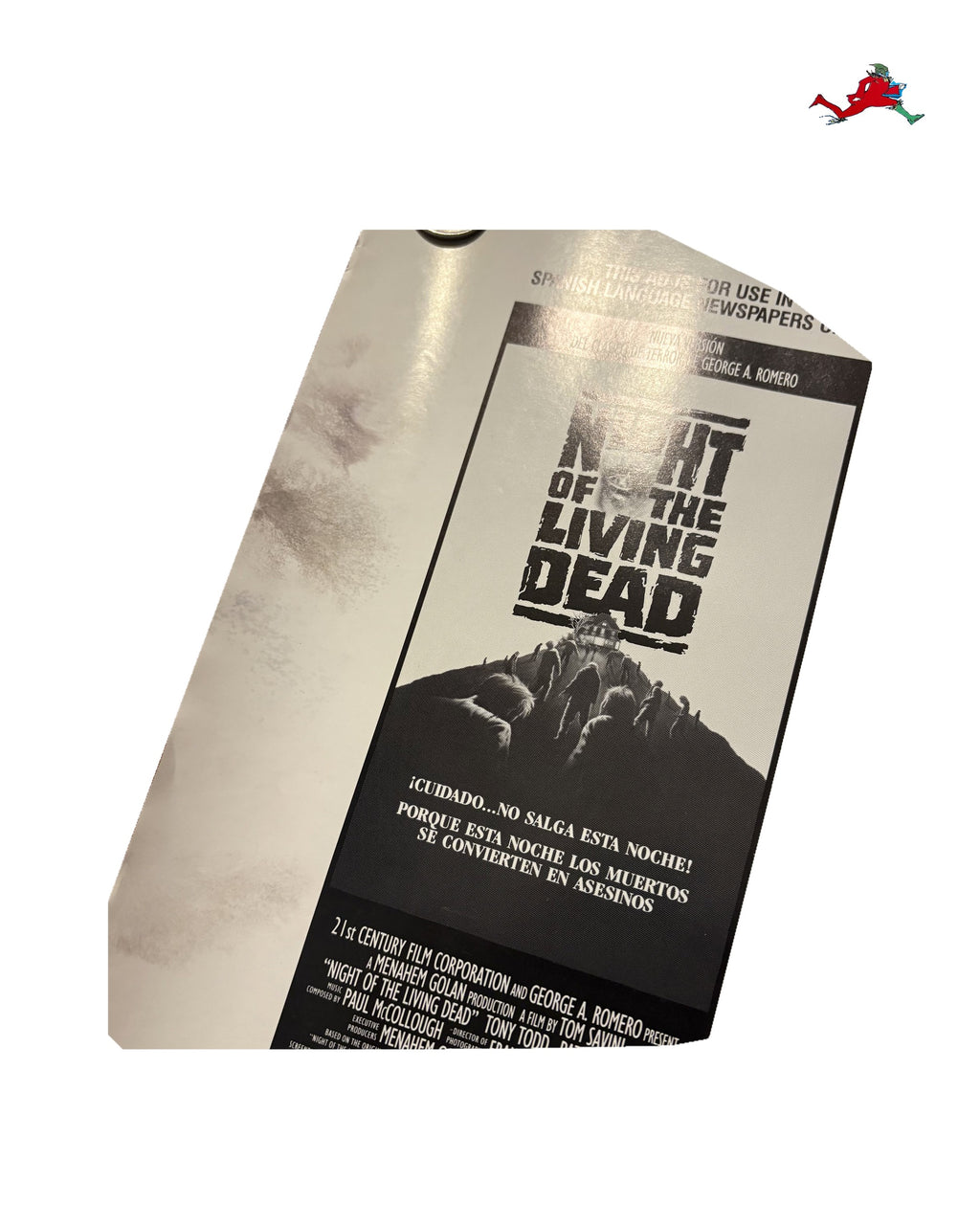 Vintage Night of the Living Dead (1990) Newspaper Ad Slick – Tom Savini – photo 2