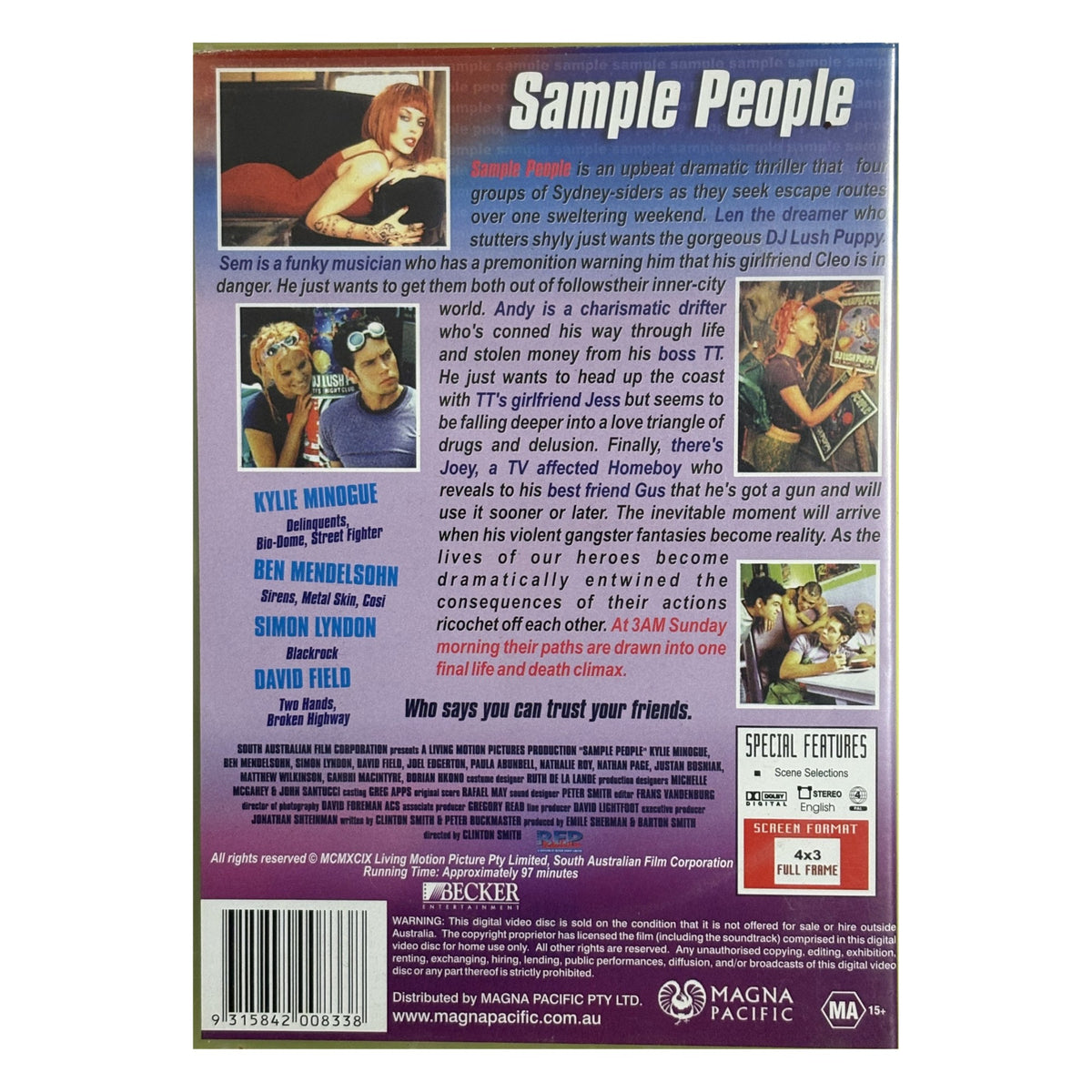 Australian Film DVD Pack – Sample People, Lantana, Erskineville Kings – photo 4