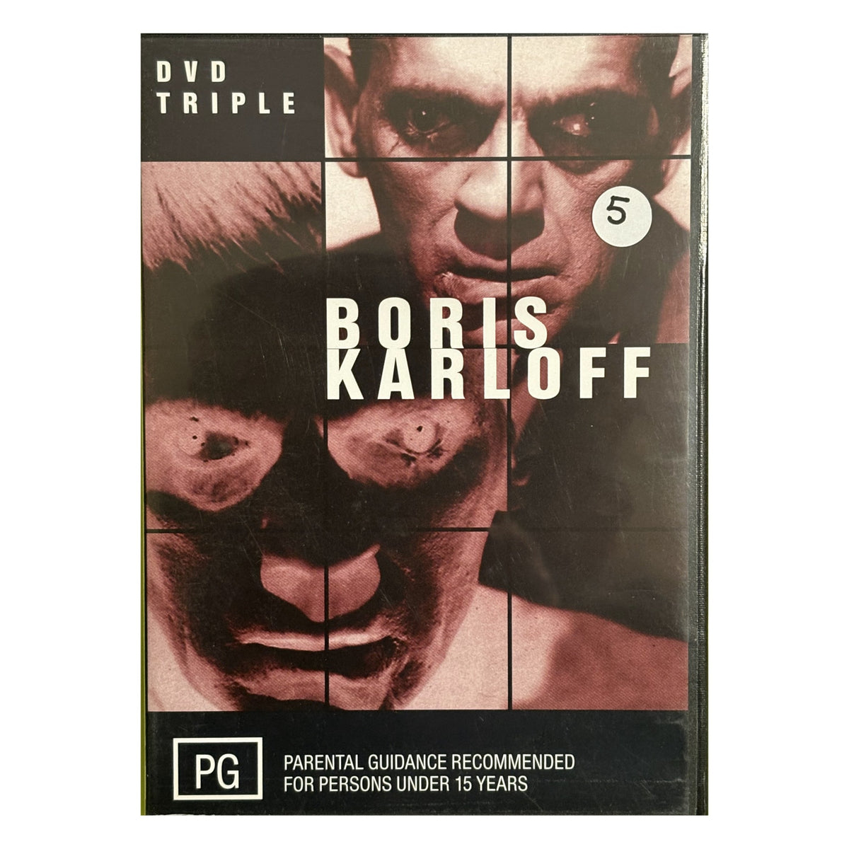Boris Karloff Triple – The Black Cat, The Raven, The Mummy – DVD – front