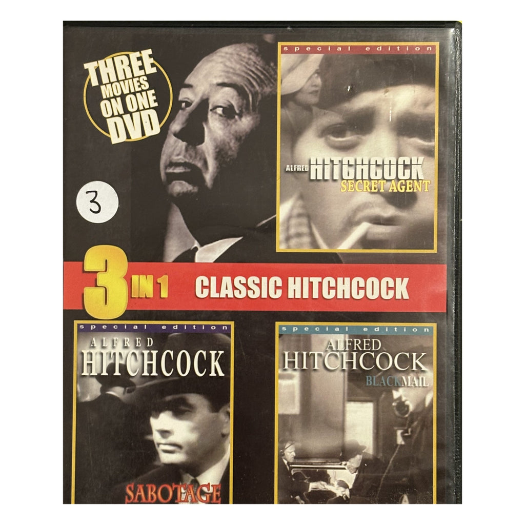 Classic Hitchcock 3-in-1 – Secret Agent, Sabotage, Blackmail – DVD – front