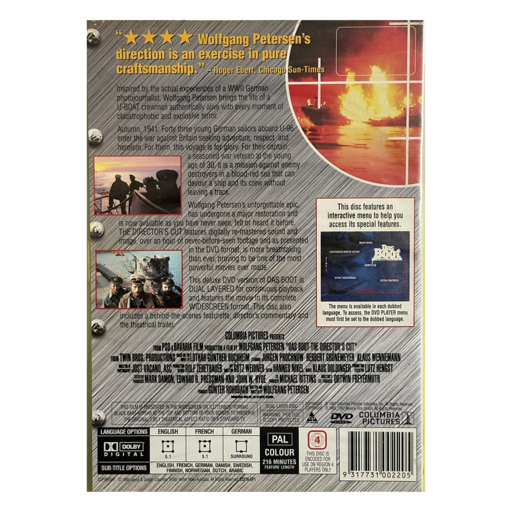 Das Boot (1981) Director's Cut – Wolfgang Petersen – DVD – photo 2