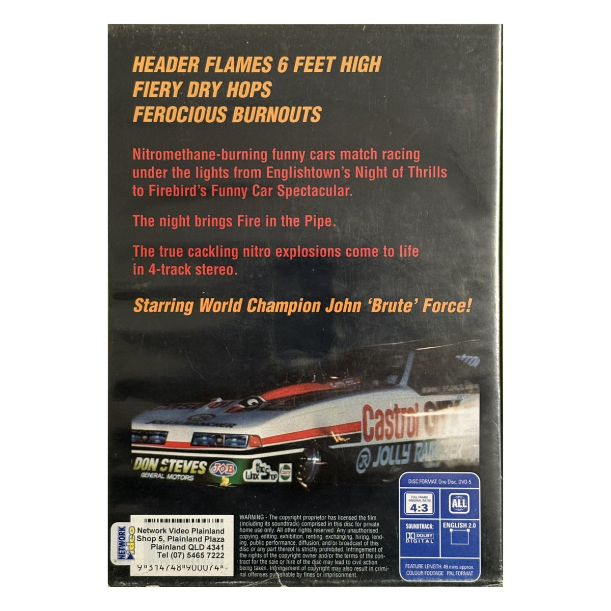 Fire in the Pipe: Nitro Funny Cars Under the Lights – DVD – photo 2