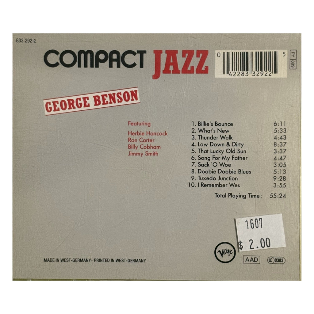 George Benson – Compact Jazz (CD) – photo 2