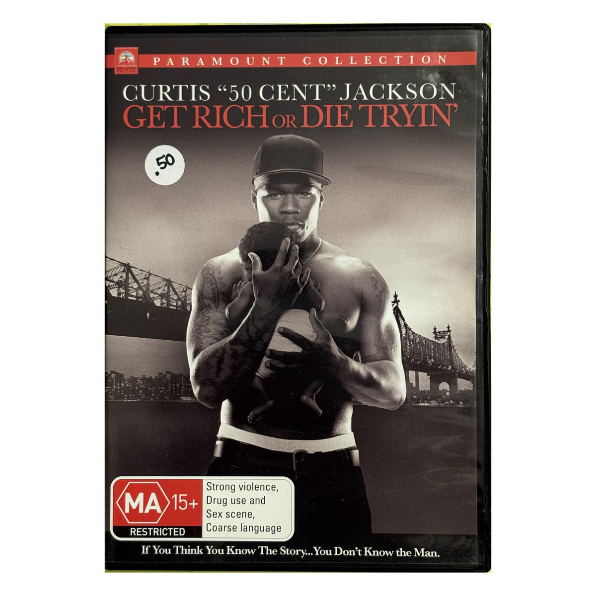 Get Rich or Die Tryin' (2005) – 50 Cent – DVD – front