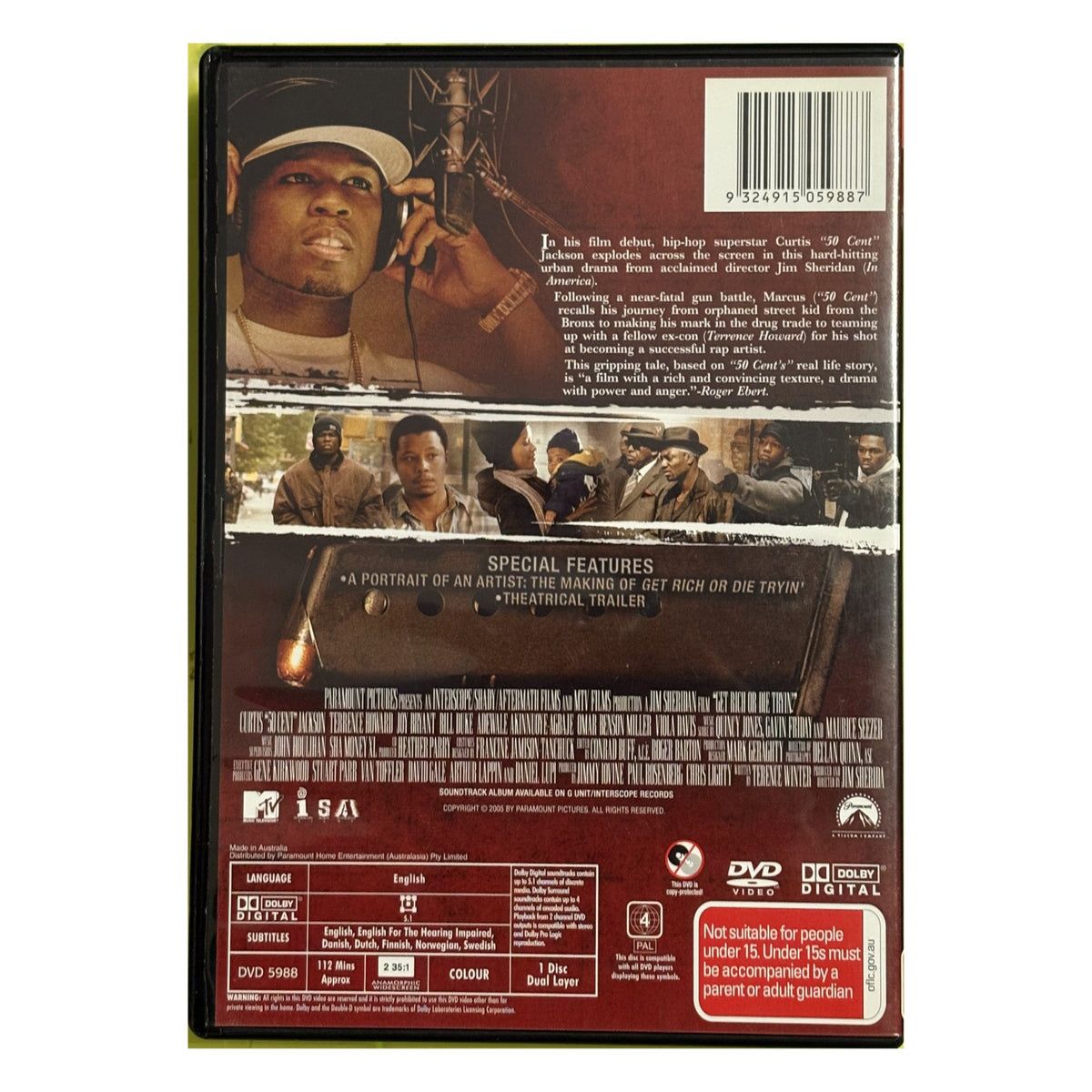 Get Rich or Die Tryin' (2005) – 50 Cent – DVD – photo 2