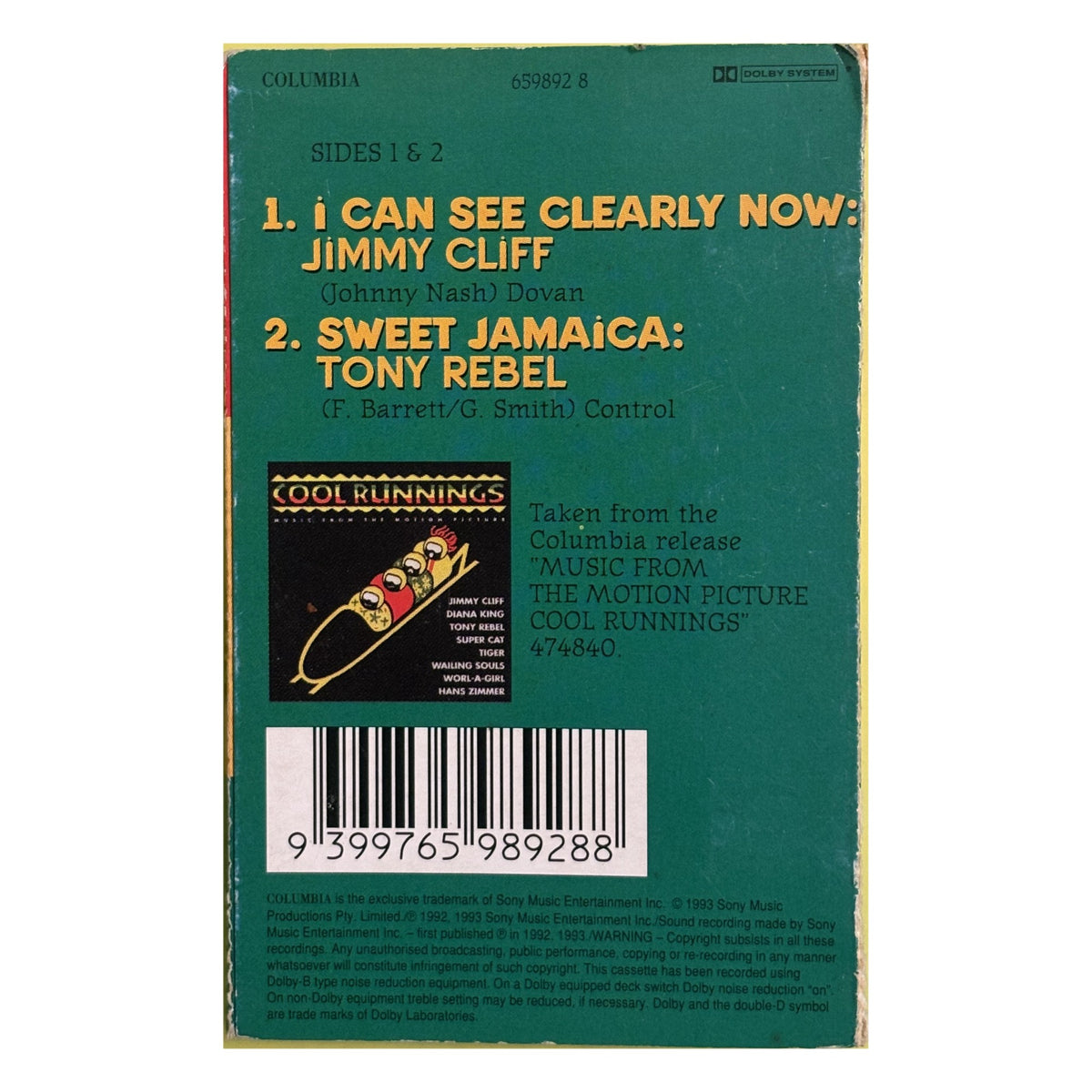 Jimmy Cliff – I Can See Clearly Now (Cassette Single) – photo 2