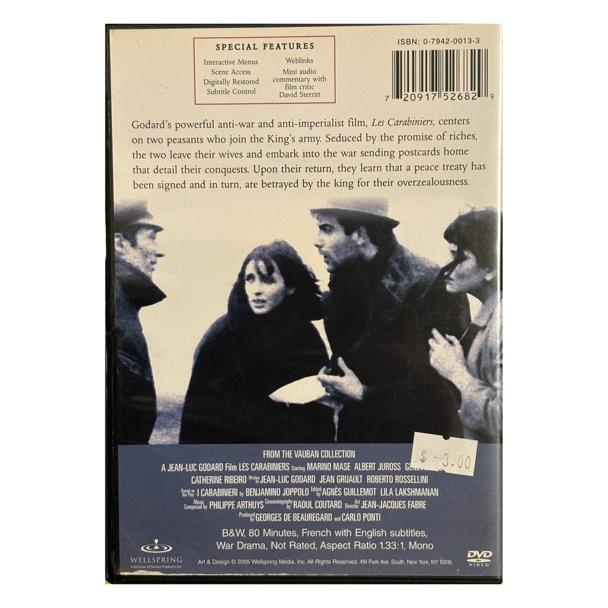 Les Carabiniers (1963) – Jean-Luc Godard – DVD – photo 2