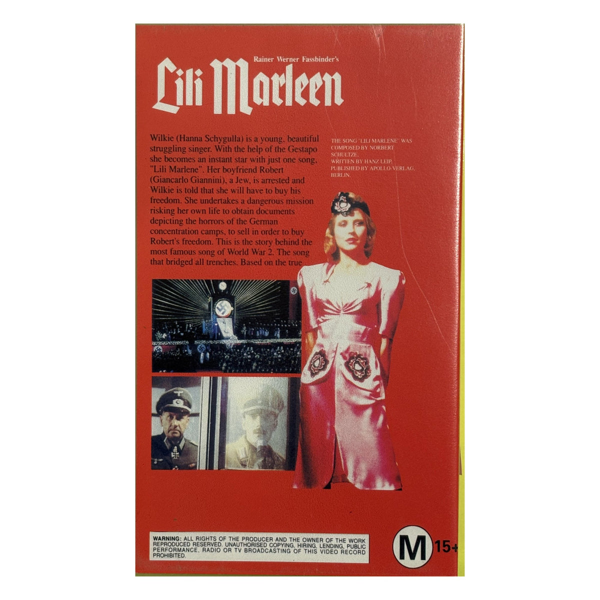Vintage Lili Marleen (1981) – Rainer Werner Fassbinder – VHS – photo 2