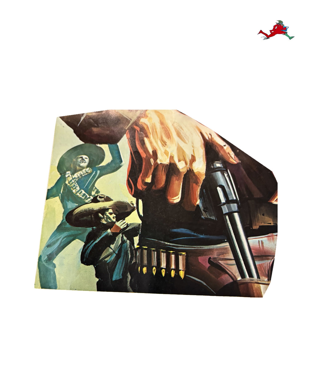 Vintage Thai Hand-Painted Spaghetti Western Film Poster – photo 2